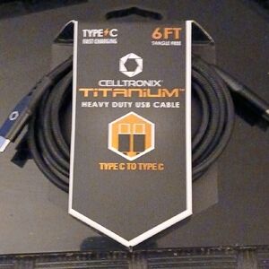 Titanium Heavy Duty USB Cable - Black
